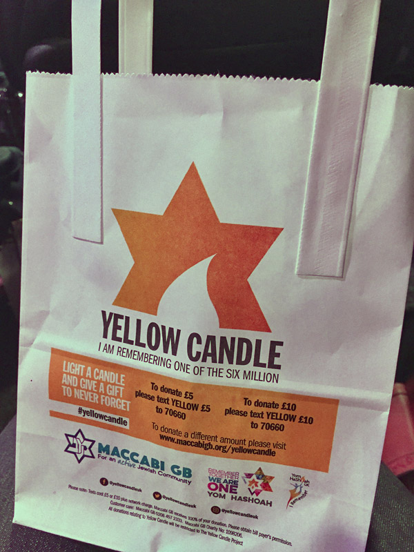 yellow candle yom hashoah