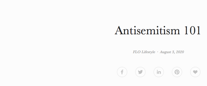 Antisemitism 101