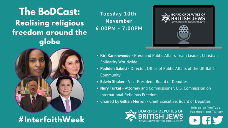 Board of Deputies Inter-Faith Week Discussions